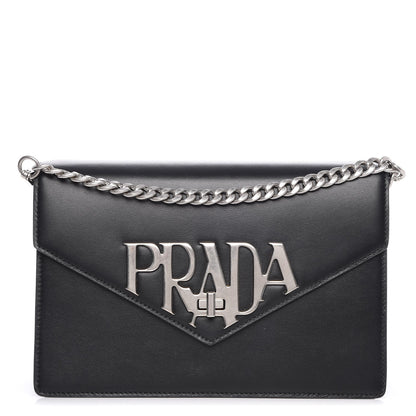 Prada Soft Calf Logo Crossbody Nero Black 1 of 7