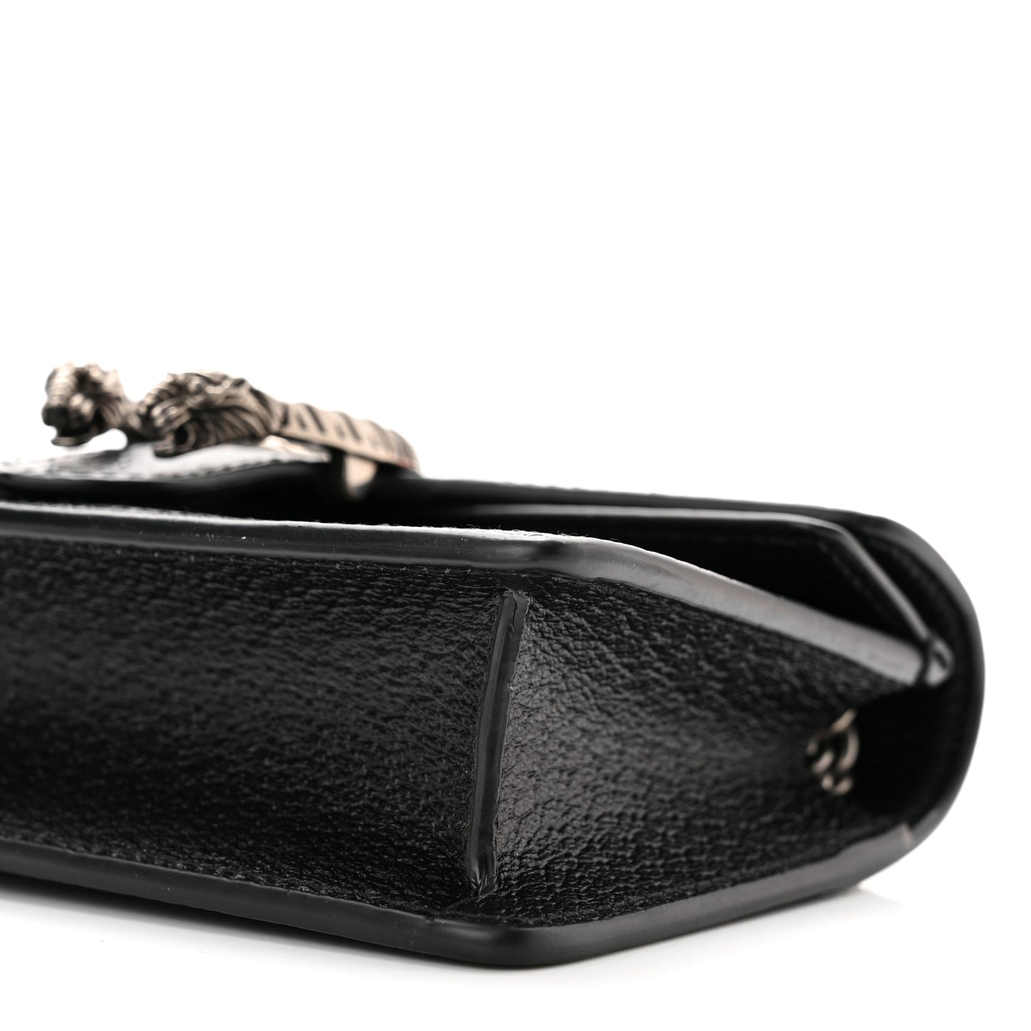 Jacquard Black Denim GG Monogram Super Mini Dionysus Shoulder Bag Black Ivory
