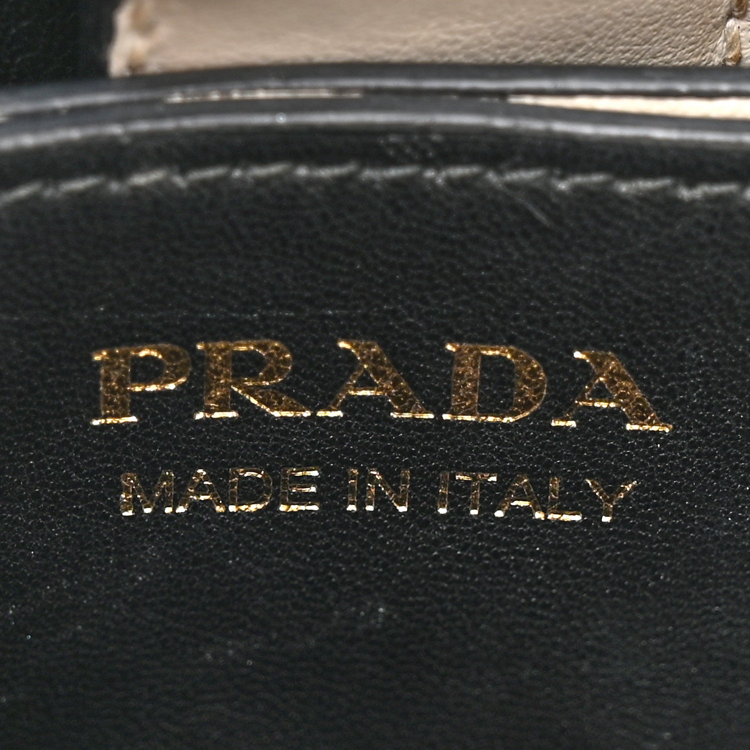 Prada Saffiano Cuir Calfskin Small Panier Bucket Bag White Black 7 of 13