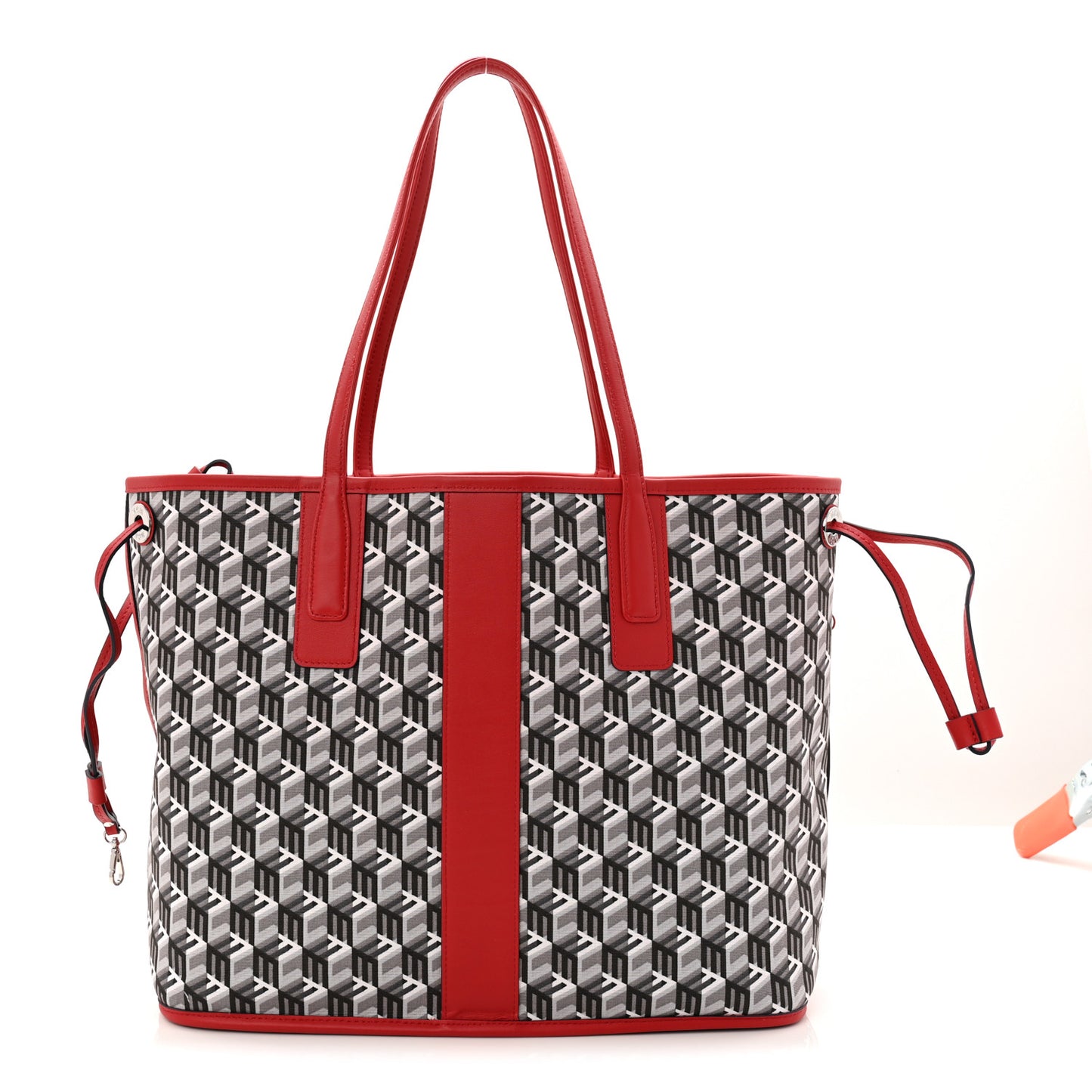 Visetos Medium Liz Reversible Shopper Tote Candy Red