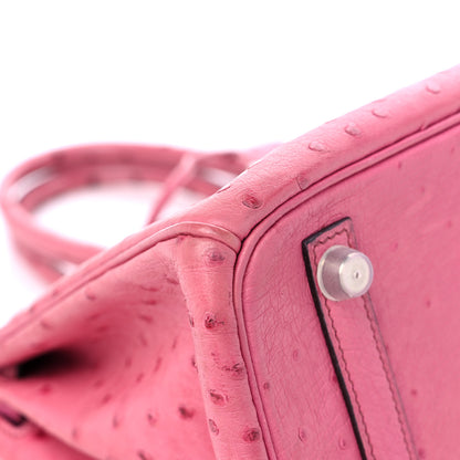Hermes Ostrich Birkin 30 Fuchsia 9 of 17