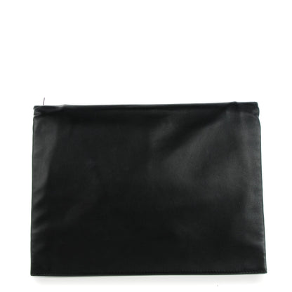 Celine Lambskin Roll Clutch Black 1 of 7
