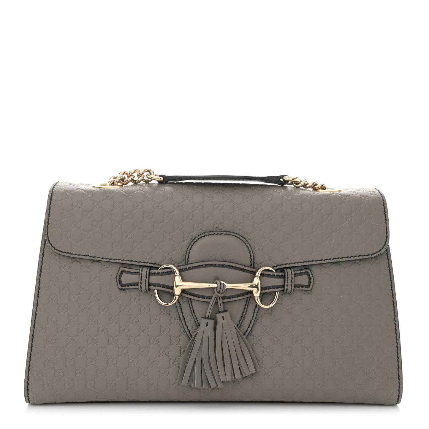 Soft Microguccissima Medium Emily Chain Shoulder Bag Loess