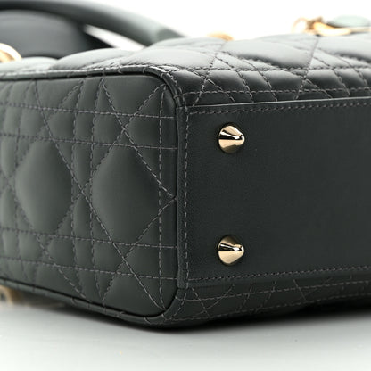 Christian Dior Lambskin Cannage Gradient Small My ABCDior Lady Dior Grey 8 of 12