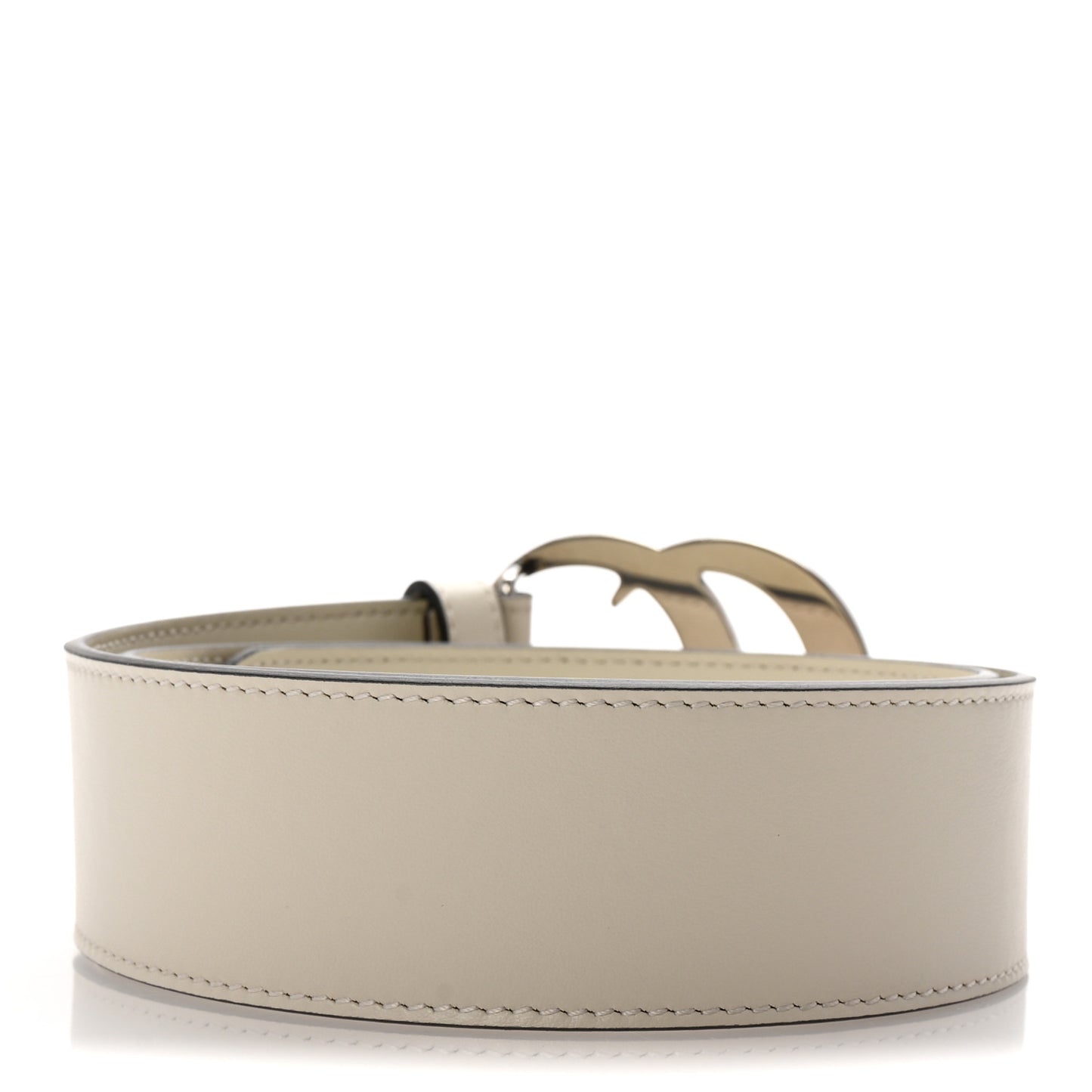 Calfskin Double G 40mm Belt 70 28 Mystic White