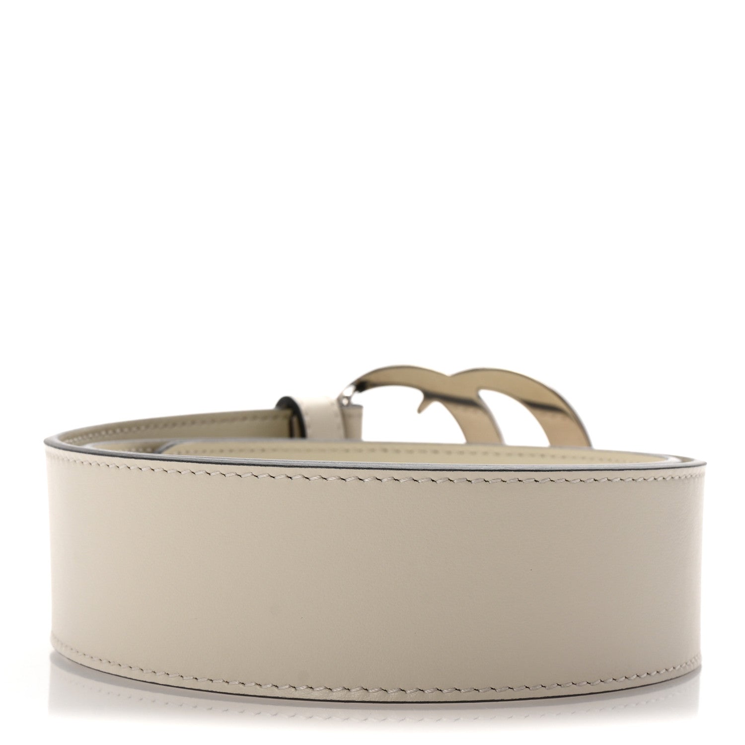 Gucci Calfskin Double G 40mm Belt 70 28 Mystic White 2 of 6