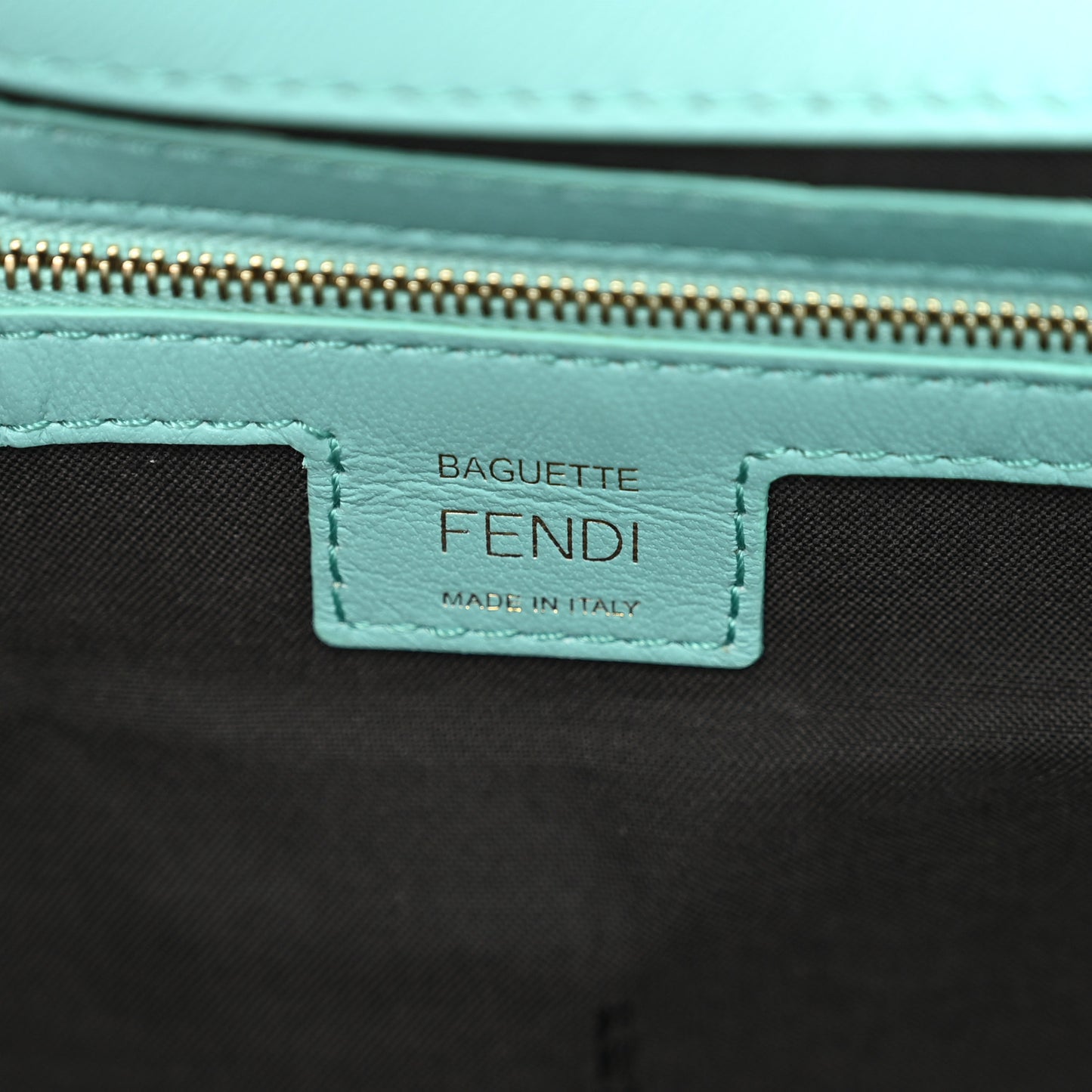 Nappa FF 1974 Embossed Large Baguette Tiffany