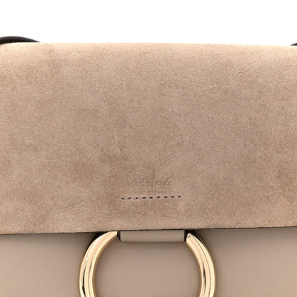 Chloe Suede Calfskin Small Faye Shoulder Bag Motty Grey 9 of 12