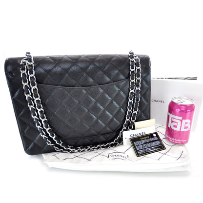 Chanel Caviar Quilted Maxi Double Flap Black 3 of 10