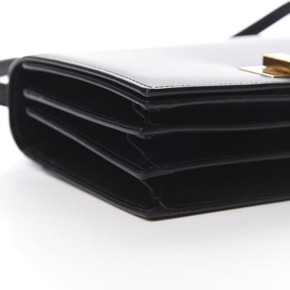 Saint Laurent Smooth Calfskin Medium Domino Shoulder Bag Black 9 of 13
