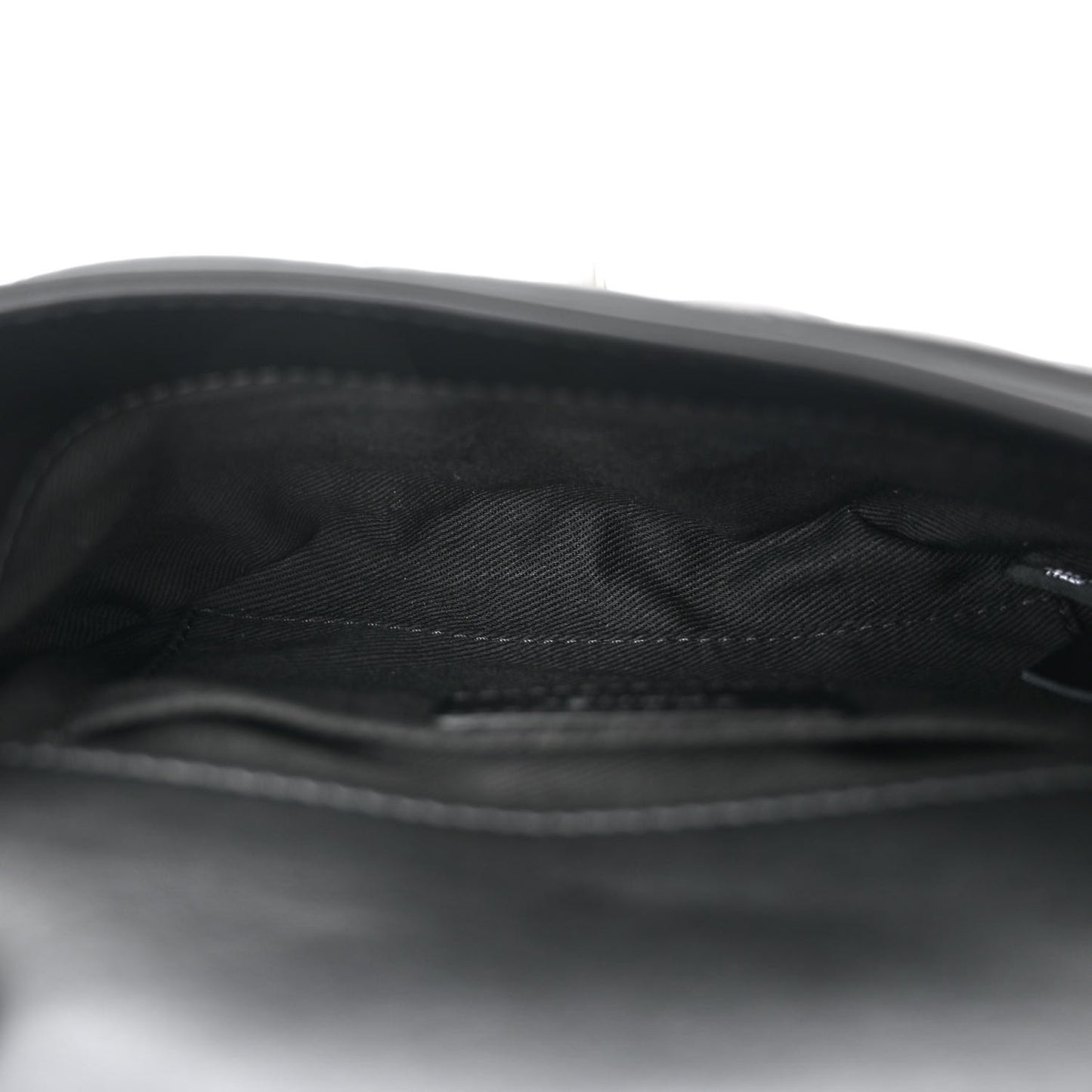 Calfskin Quilted CC Uniform Flap Belt Bag Black