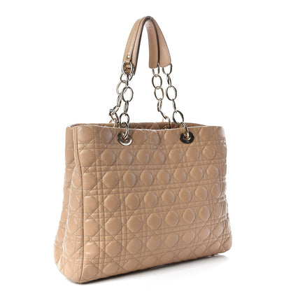 Christian Dior Lambskin Cannage Large Dior Soft Shopping Tote Beige 3 of 14