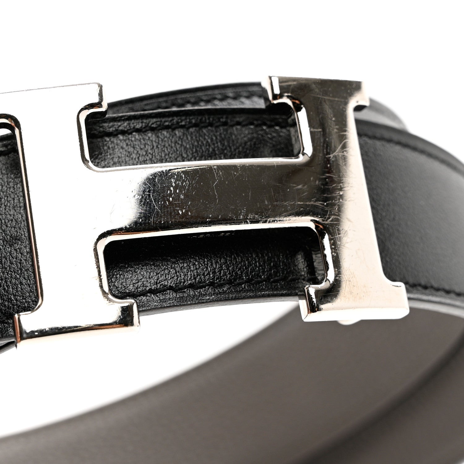 Hermes Box Togo 42mm Constance H Belt 85 Black Etain 8 of 8