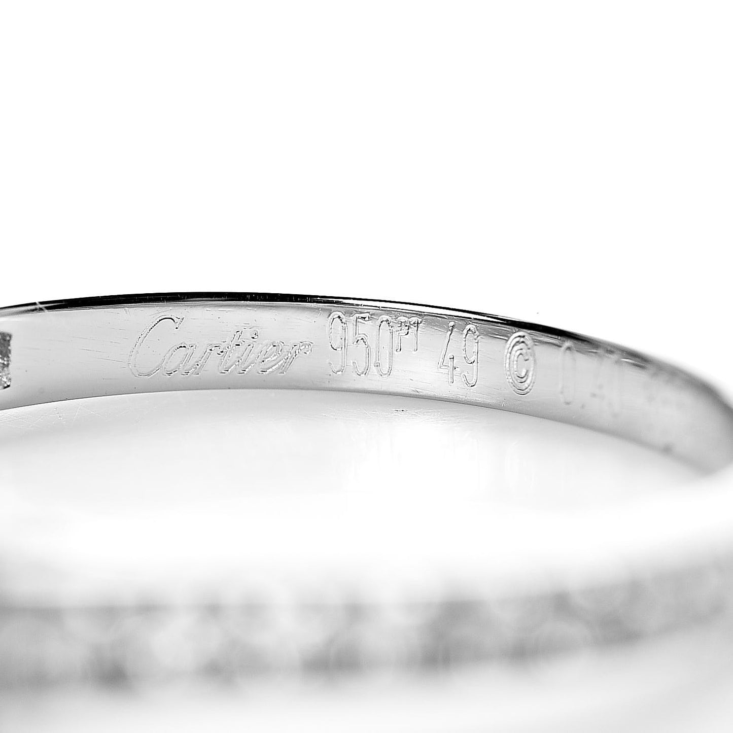 Platinum Diamond .40ct Solitaire 1895 Engagement Ring 49 4.75