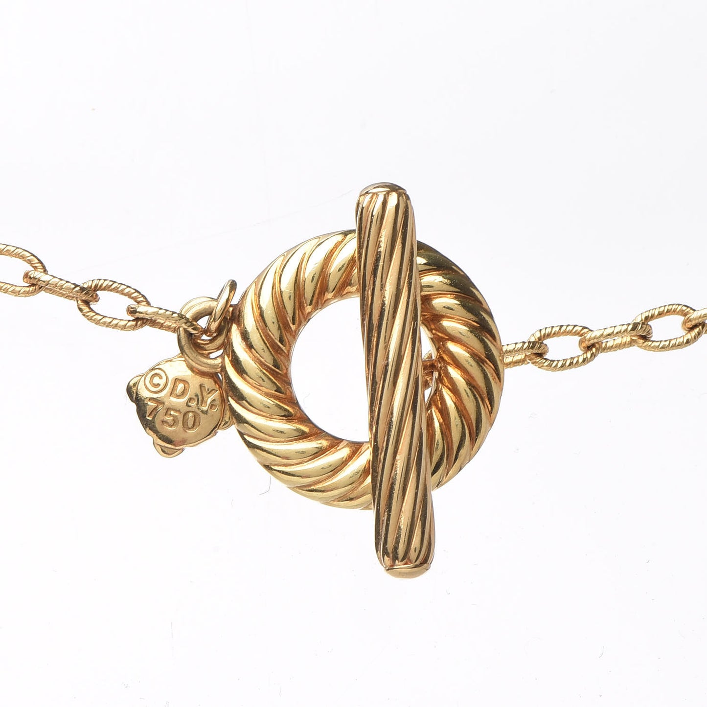 18K Yellow Gold Freshwater Pearl Station Chain Necklace