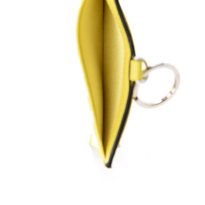 Valentino Garavani Lambskin Free Rockstud Spike Badge Holder Light Yellow 4 of 7