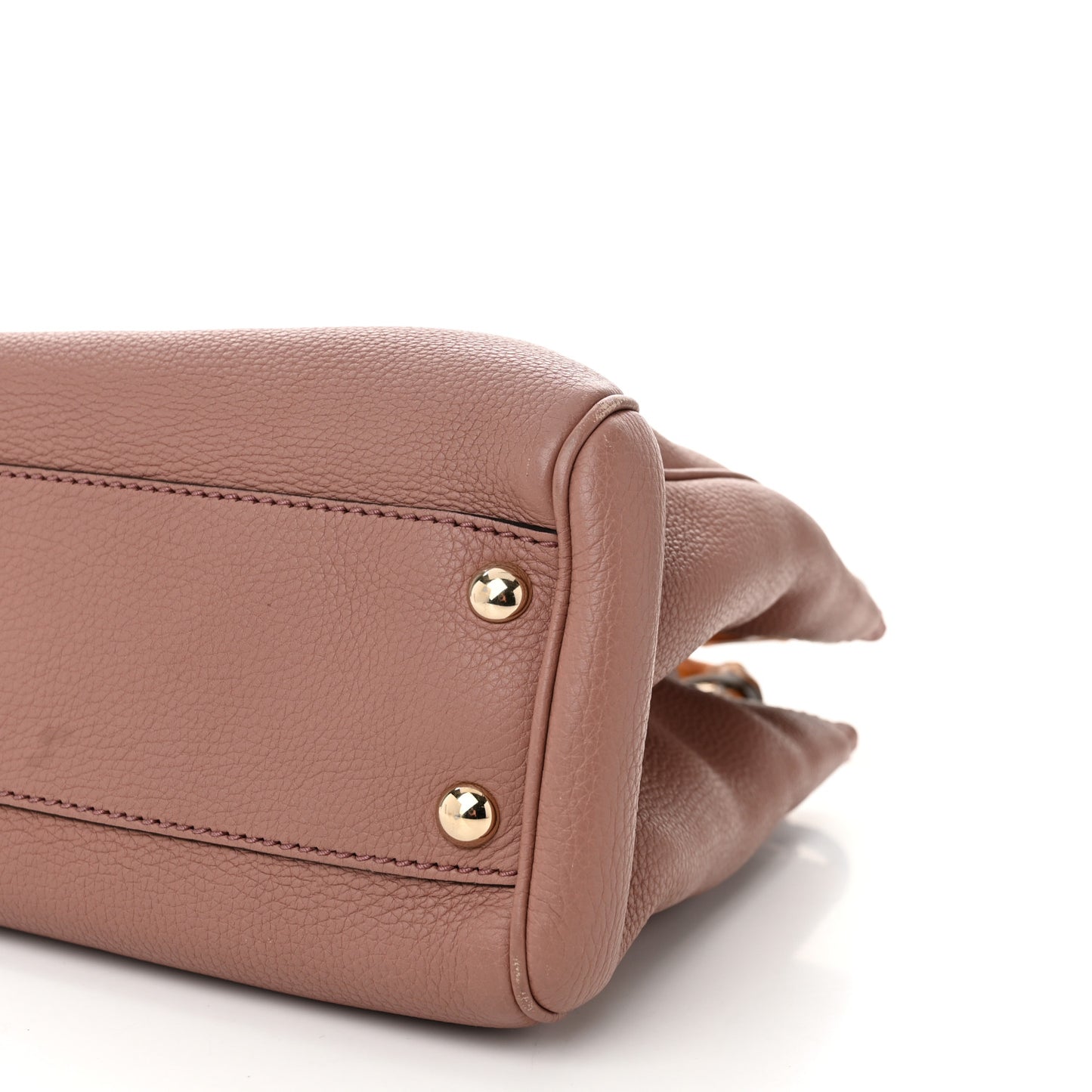 Calfskin Small Bamboo Shopper Tote Camelia