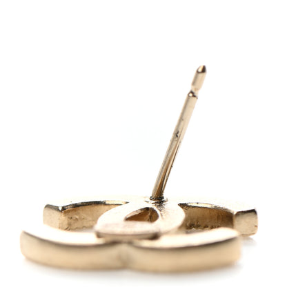 Chanel Crystal CC Earrings Gold 5 of 5