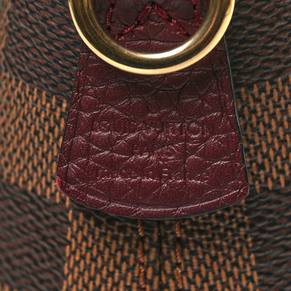Louis Vuitton Damier Ebene Cuir Taurillon Hyde Park Fuchsia 6 of 9