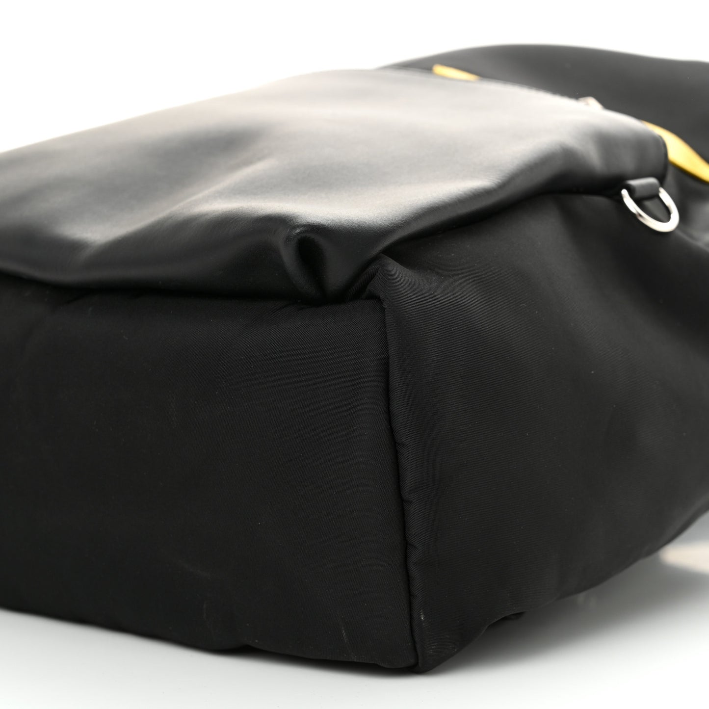 Nylon Vitello Liberty Vitello Dolce Monster Eyes Rounded Backpack Black Sunflower