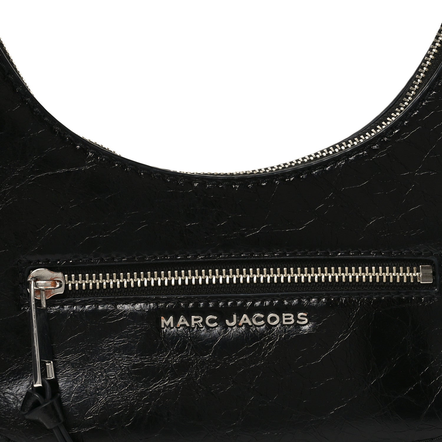 Marc Jacobs Crinkled Calfskin Crusier Crescent Bag Black 7 of 10