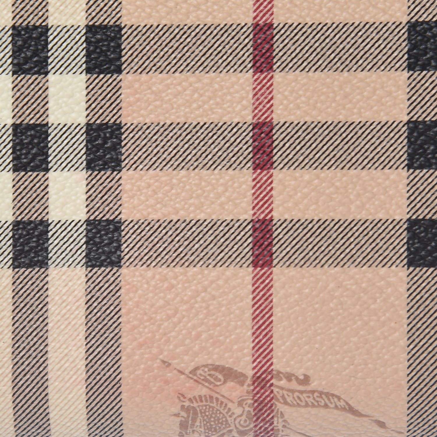 Burberry Haymarket Check Large Ziggy Zip Around Wallet Chocolate 9 of 9