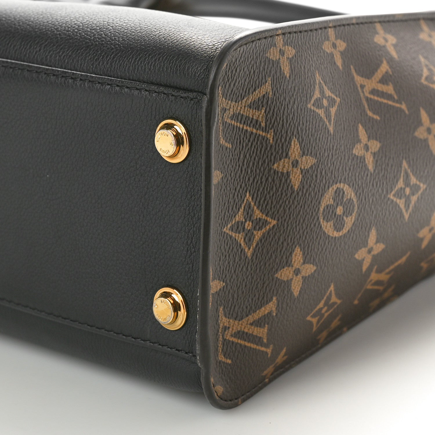 Louis Vuitton Calfskin Monogram On My Side Black 10 of 10