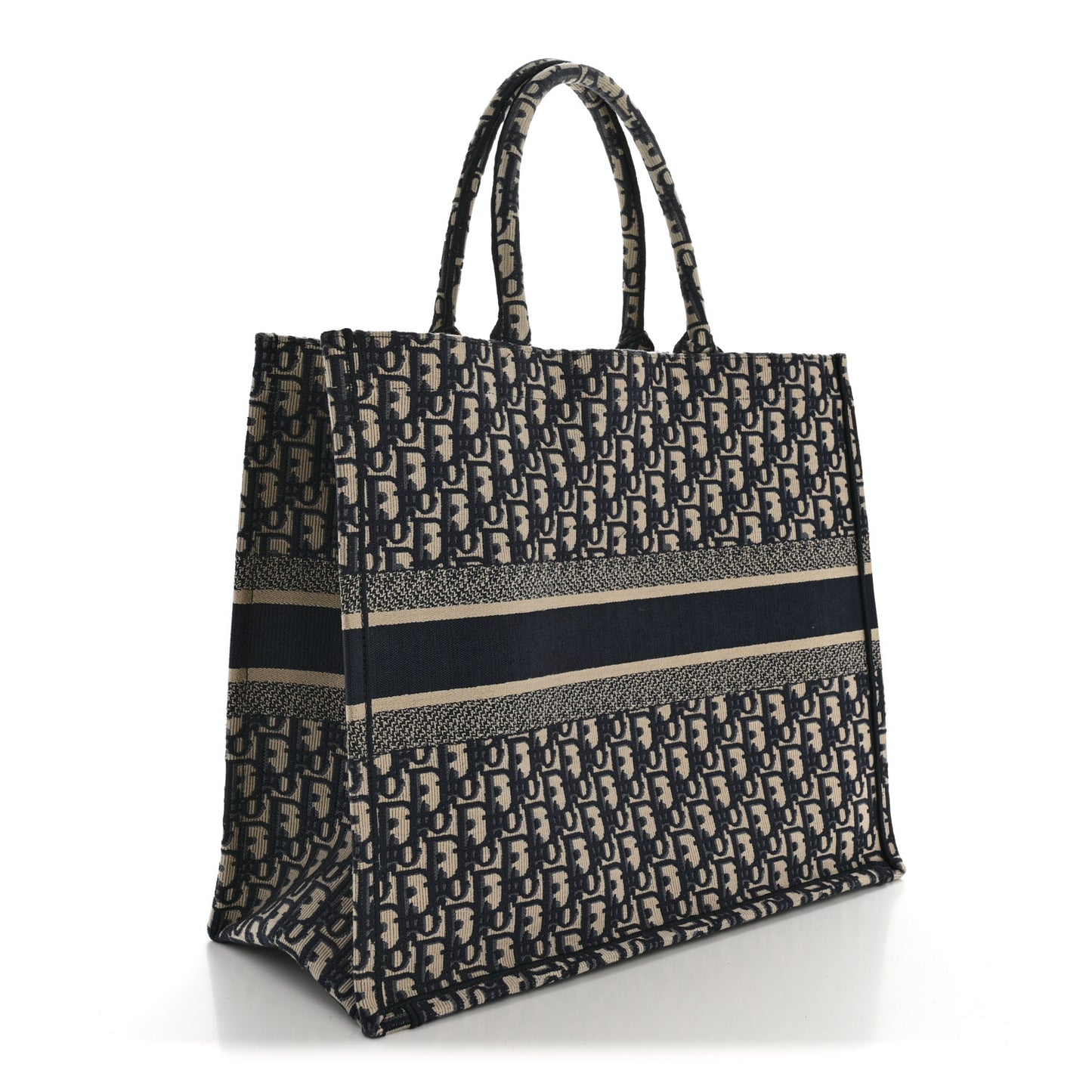 Oblique Large Book Tote Blue Multicolor