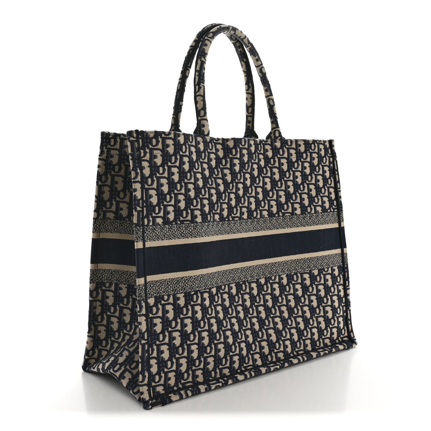 Christian Dior Oblique Large Book Tote Blue Multicolor 3 of 14