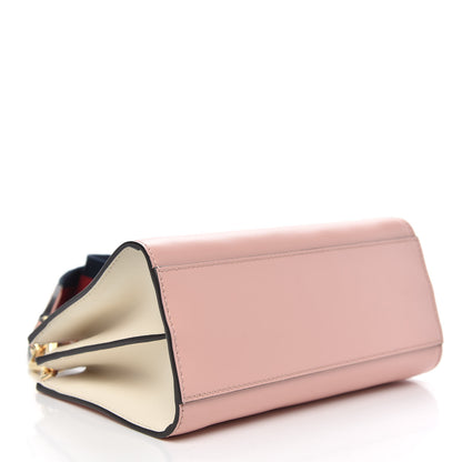 Gucci Nappa Bamboo Web Mini Nymphaea Top Handle Bag Perfect Pink Mystic White 4 of 11