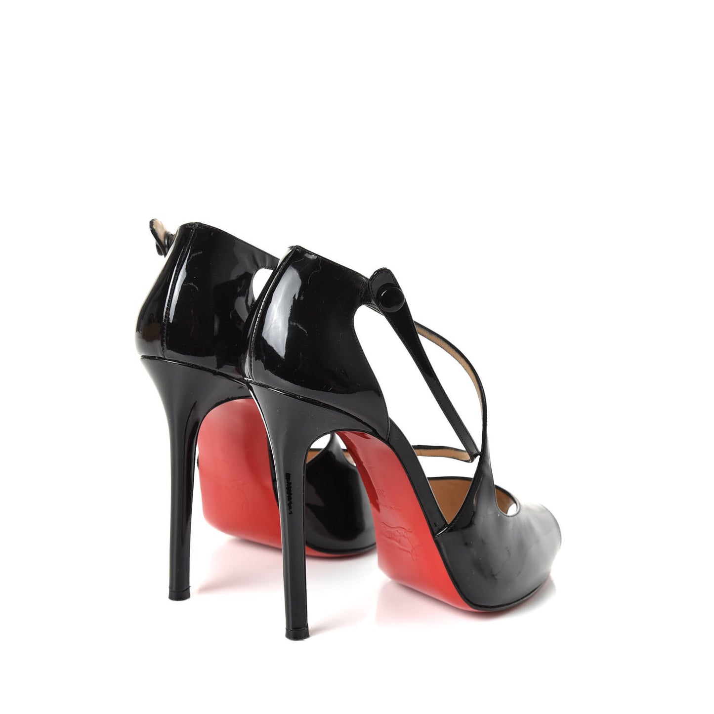 Patent Wrap 120 Platform Peep Toe Pumps 39 Black