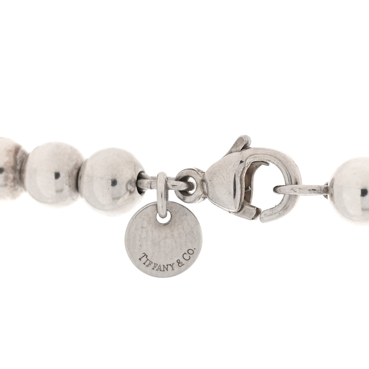 Tiffany Sterling Silver HardWear Graduated Ball Necklace 4 of 5