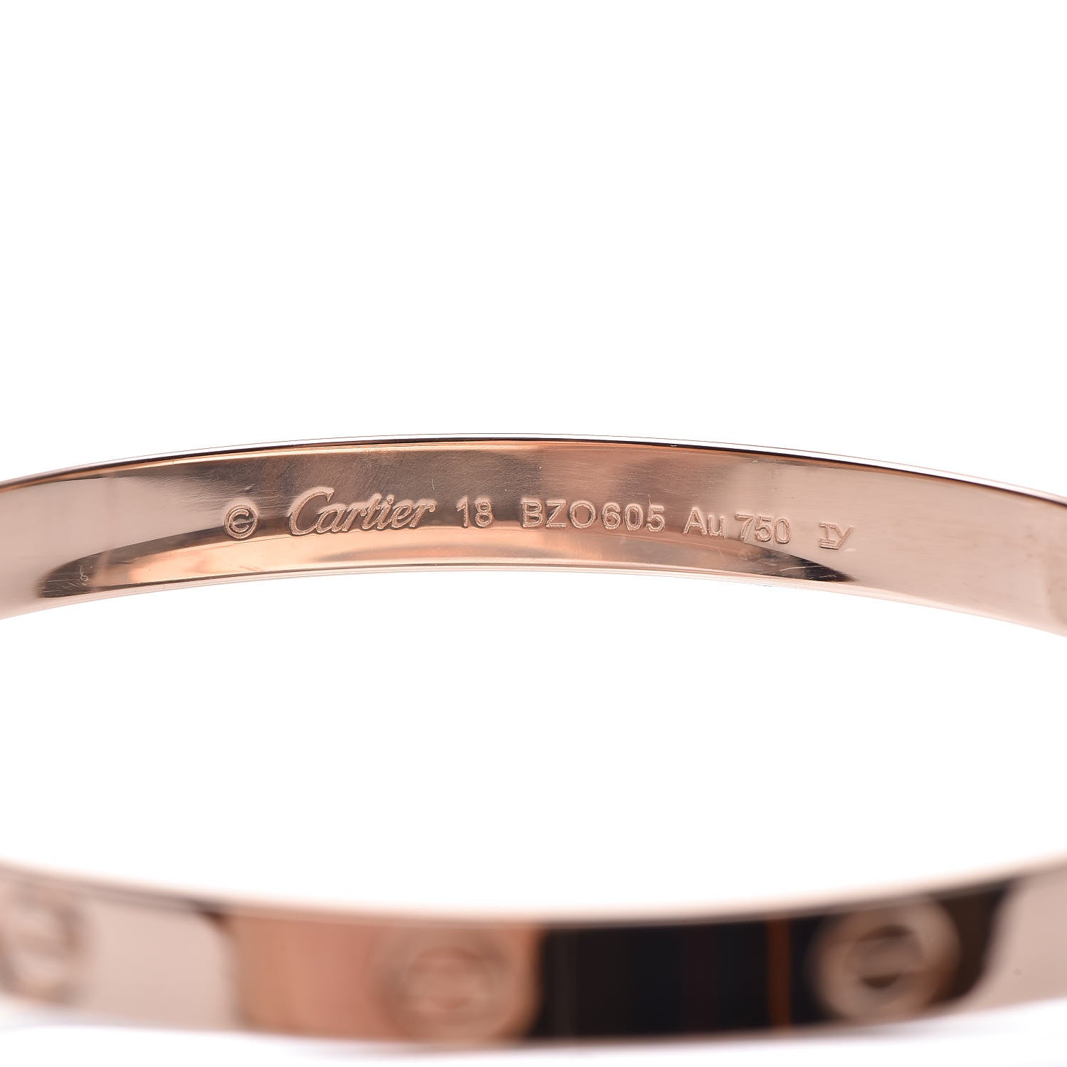 Cartier 18K Pink Gold LOVE Bracelet 18 8 of 13