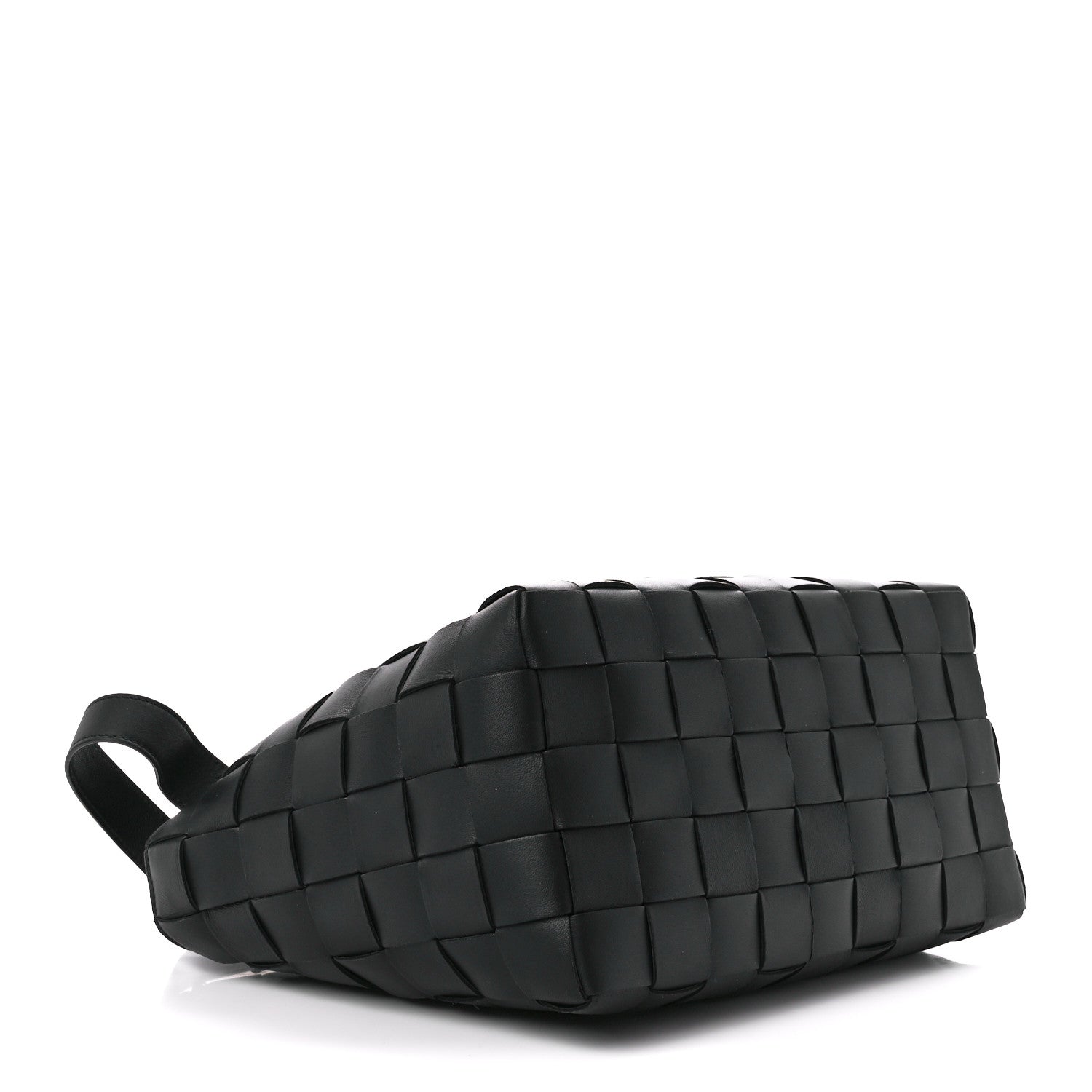 Bottega Veneta Lambskin Maxi Intrecciato Bowling Cassette Shoulder Bag Black 5 of 15
