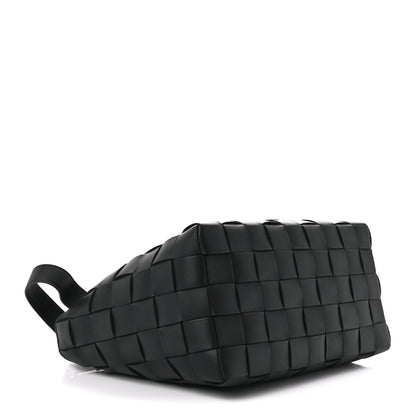 Bottega Veneta Lambskin Maxi Intrecciato Bowling Cassette Shoulder Bag Black 5 of 15