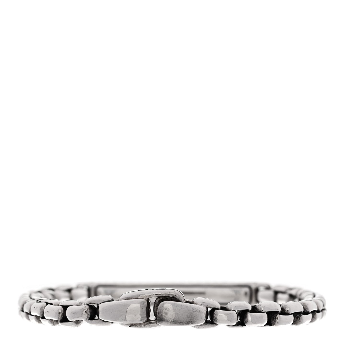 Sterling Silver Box Chain ID Bar Bracelet