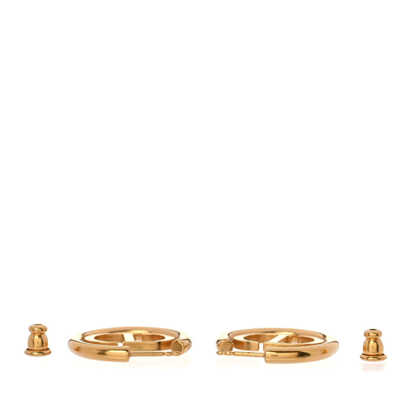 Metal 30 Montaigne Hoop Earrings Aged Gold