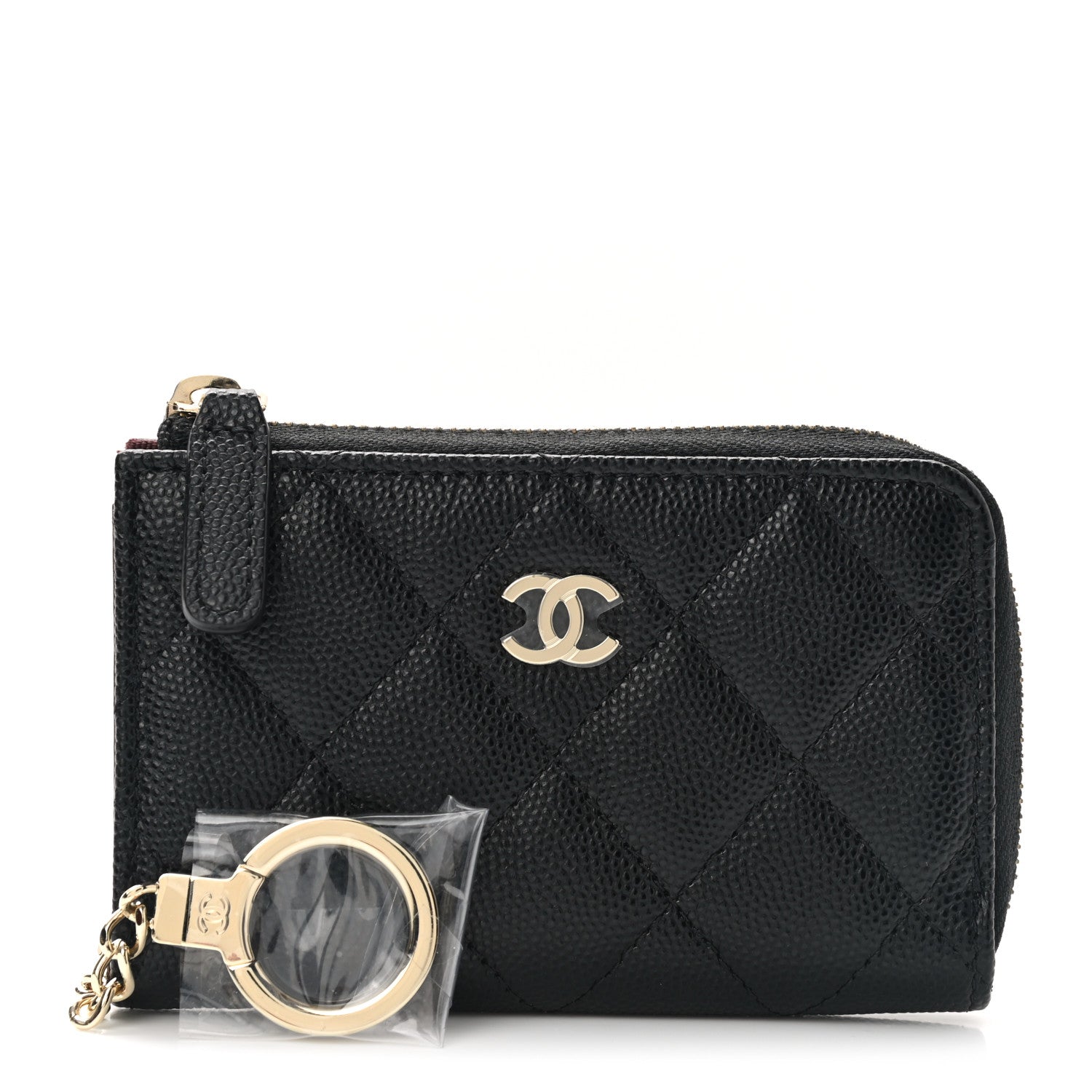 Chanel Caviar Quilted Key Holder Case Black 1 of 8