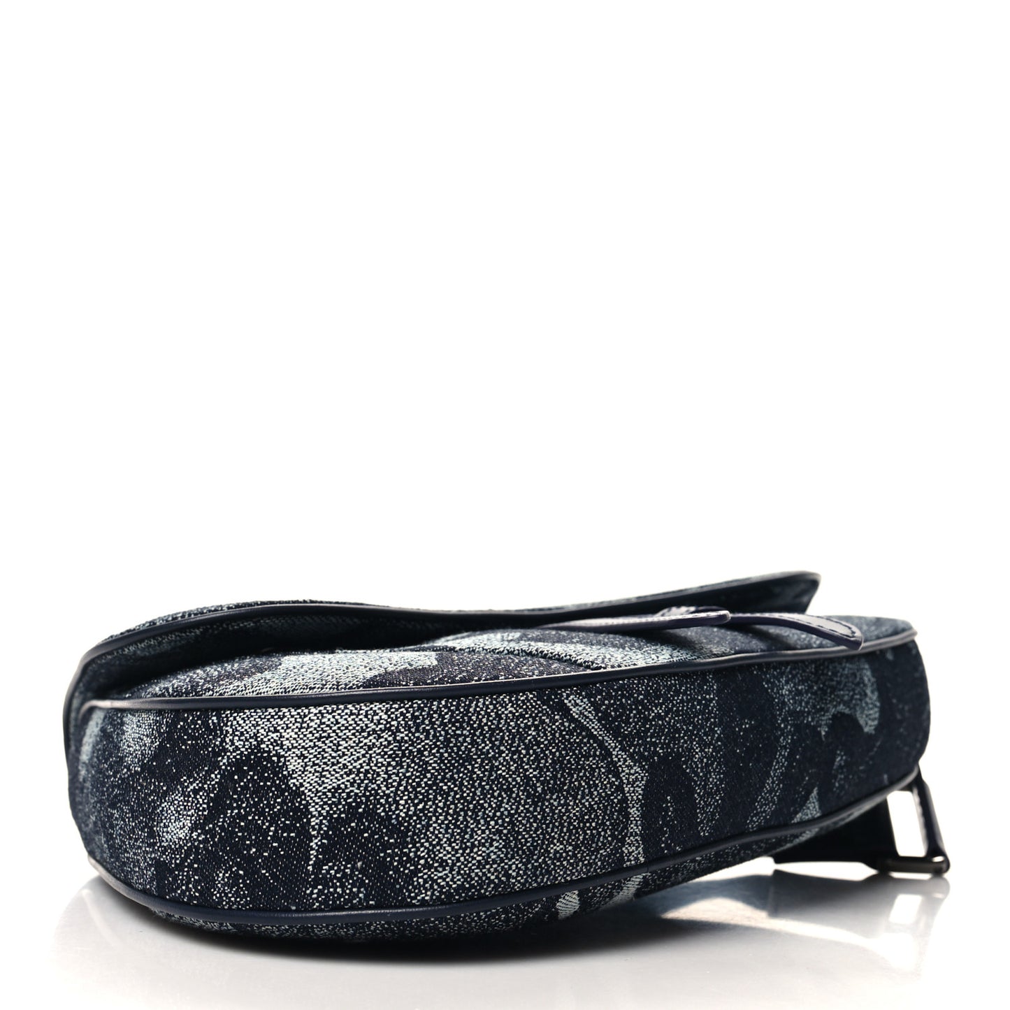 X Peter Doig Denim Camouflage Saddle Bag