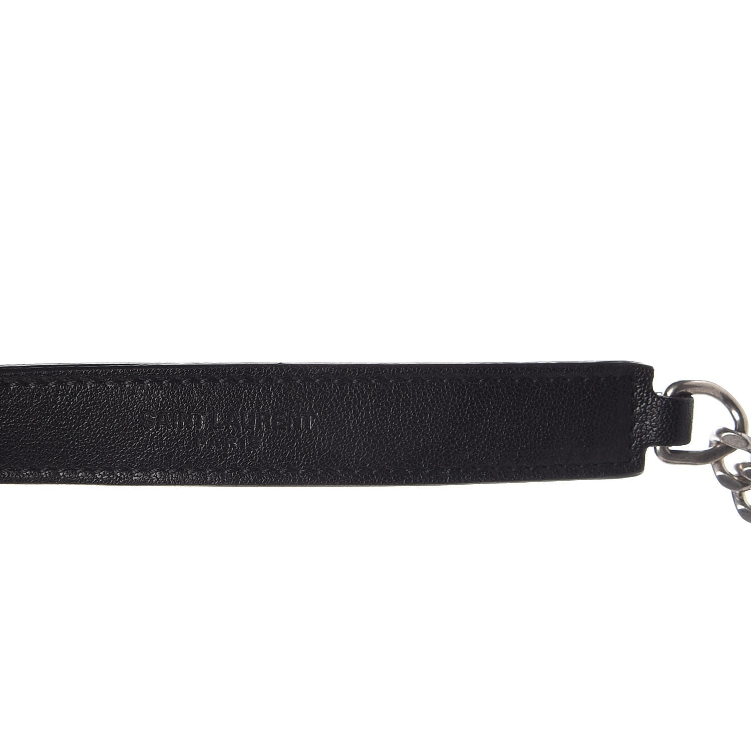 Saint Laurent Suede Calfskin Macrame Baby Chain Bag Black 9 of 9