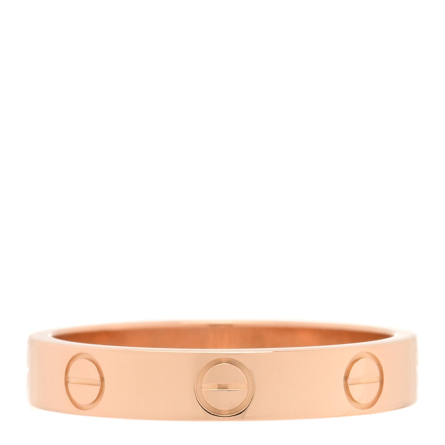 18K Pink Gold 3.5mm LOVE Wedding Band Ring 55 7.25