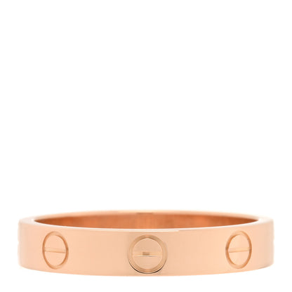 Cartier 18K Pink Gold 3.5mm LOVE Wedding Band Ring 55 7.25 3 of 4