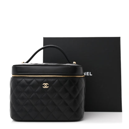 Chanel Caviar Quilted Large Vanity Pouch Black 11 of 11