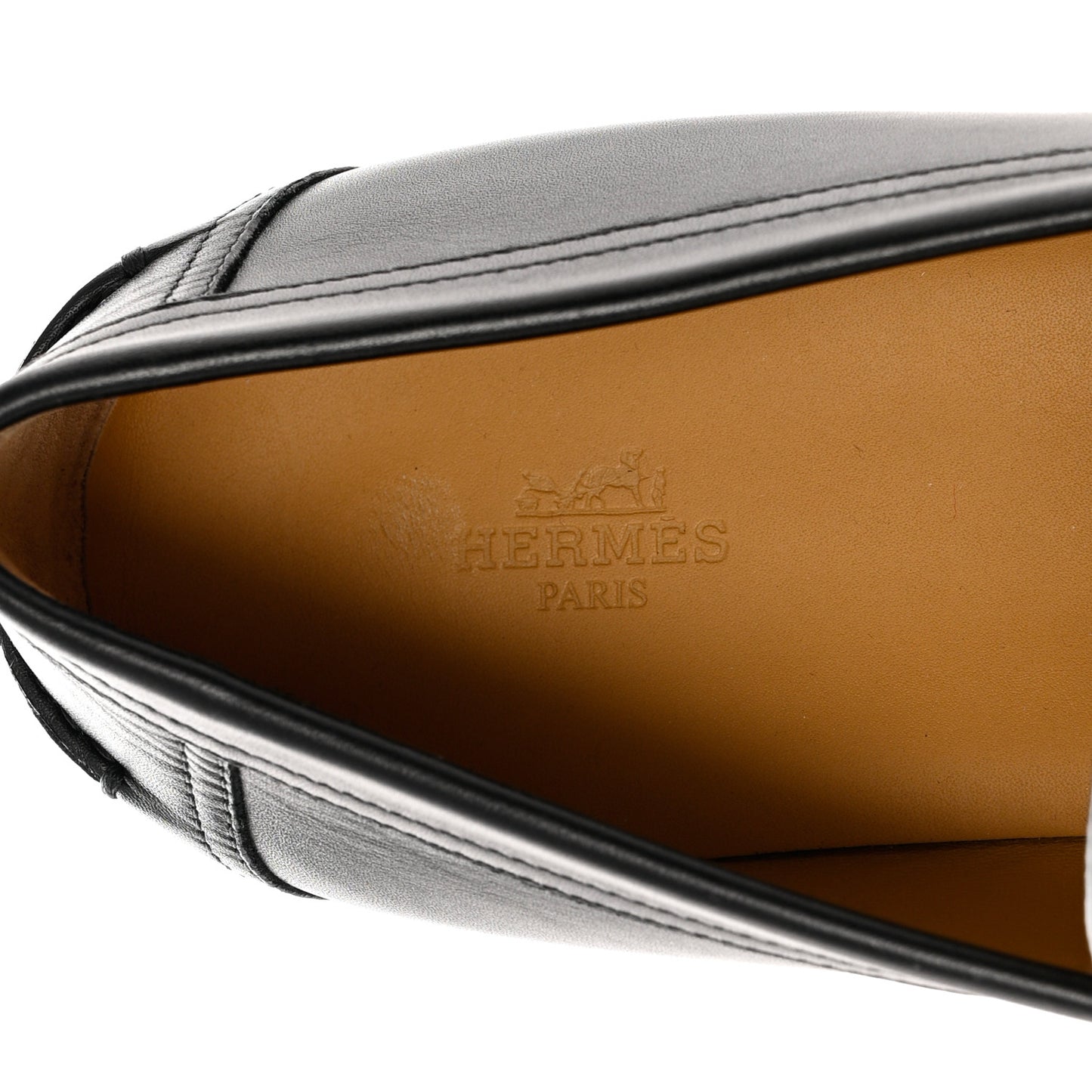 Calfskin Charrette Loafers 44 Black