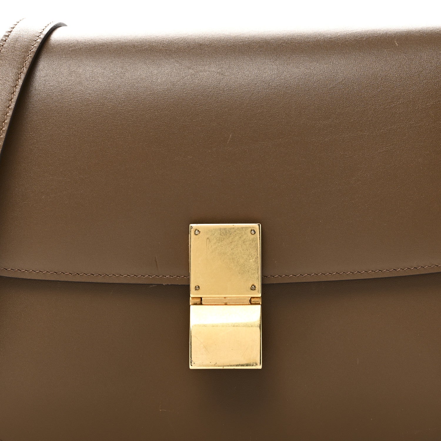 Celine Box Calfskin Medium Classic Box Flap Bag Camel 6 of 8