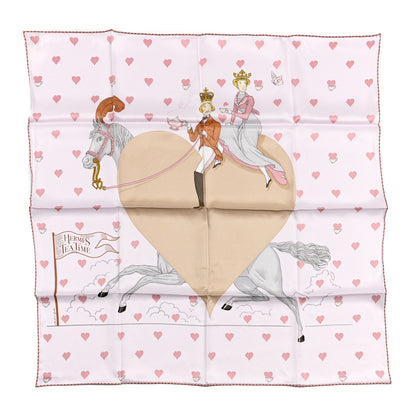 Hermes Silk Hermes Tea Time Scarf 70 Rose Pale Beige 1 of 6