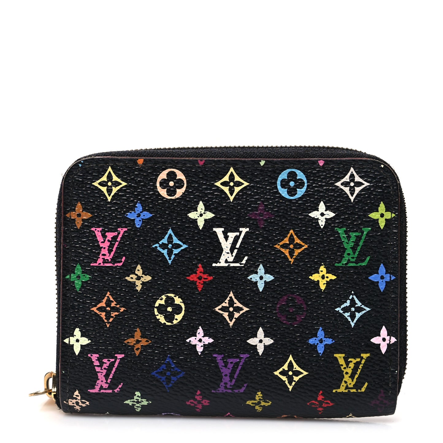 Monogram Multicolor Zippy Coin Purse Black