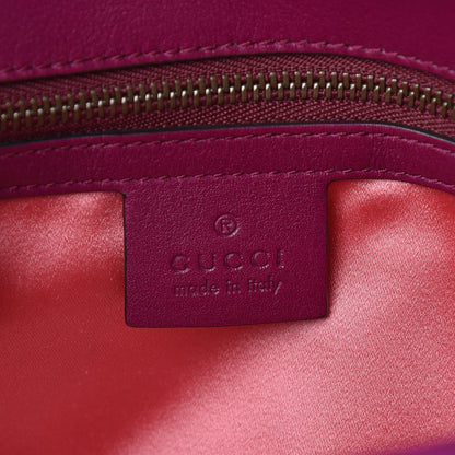 Gucci Velvet Matelasse Small GG Marmont Shoulder Bag Fuchsia Violet Cyclamen 6 of 18