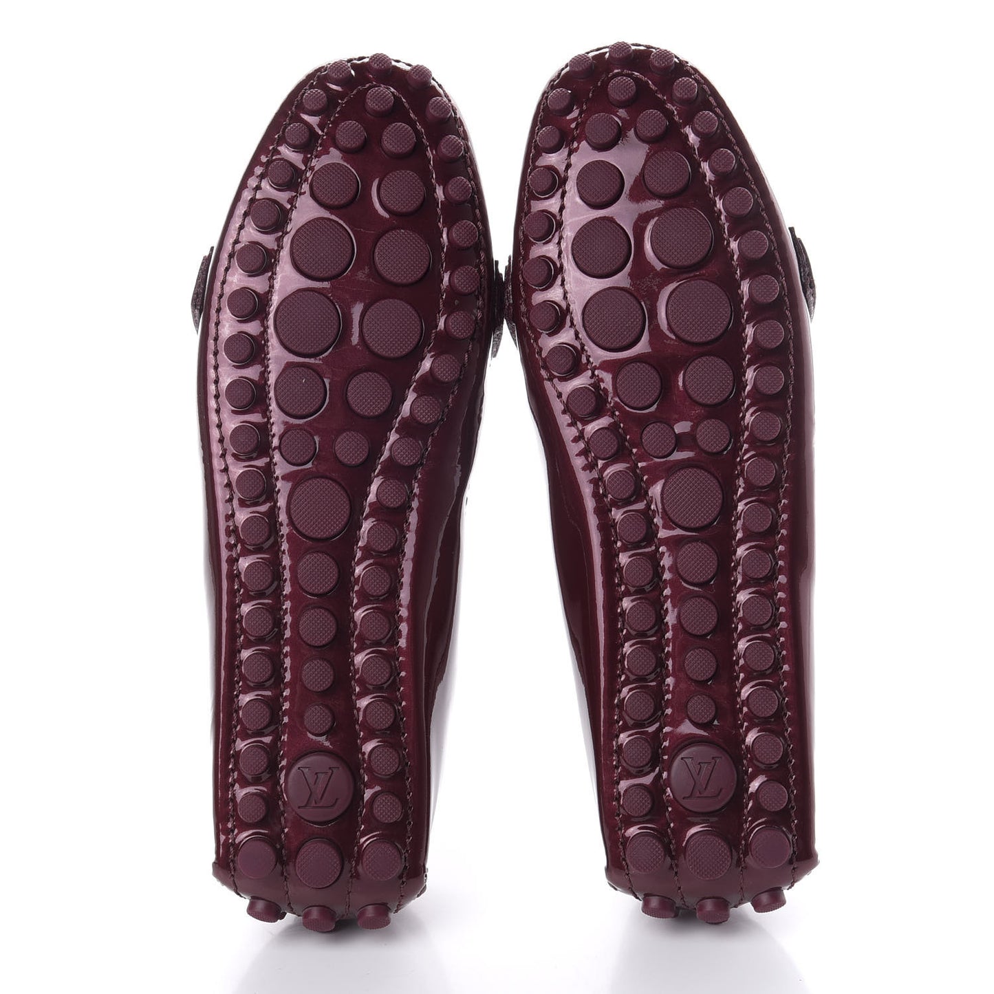 Patent Calfskin Oxford Loafers 34 Rouge Fauviste
