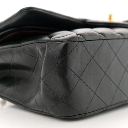Chanel Lambskin Quilted Medium Double Flap Black 9 of 12